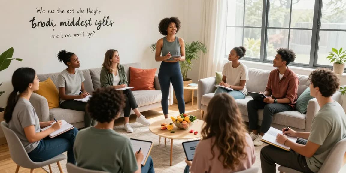 Workshop zur Mindset stärken mit engagierten Teilnehmern in inspirierender Umgebung.