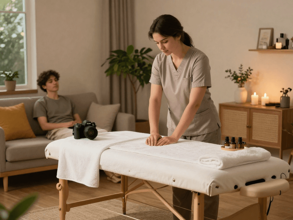 Experience premium 시흥출장마사지 in a tranquil home setting with professional service.