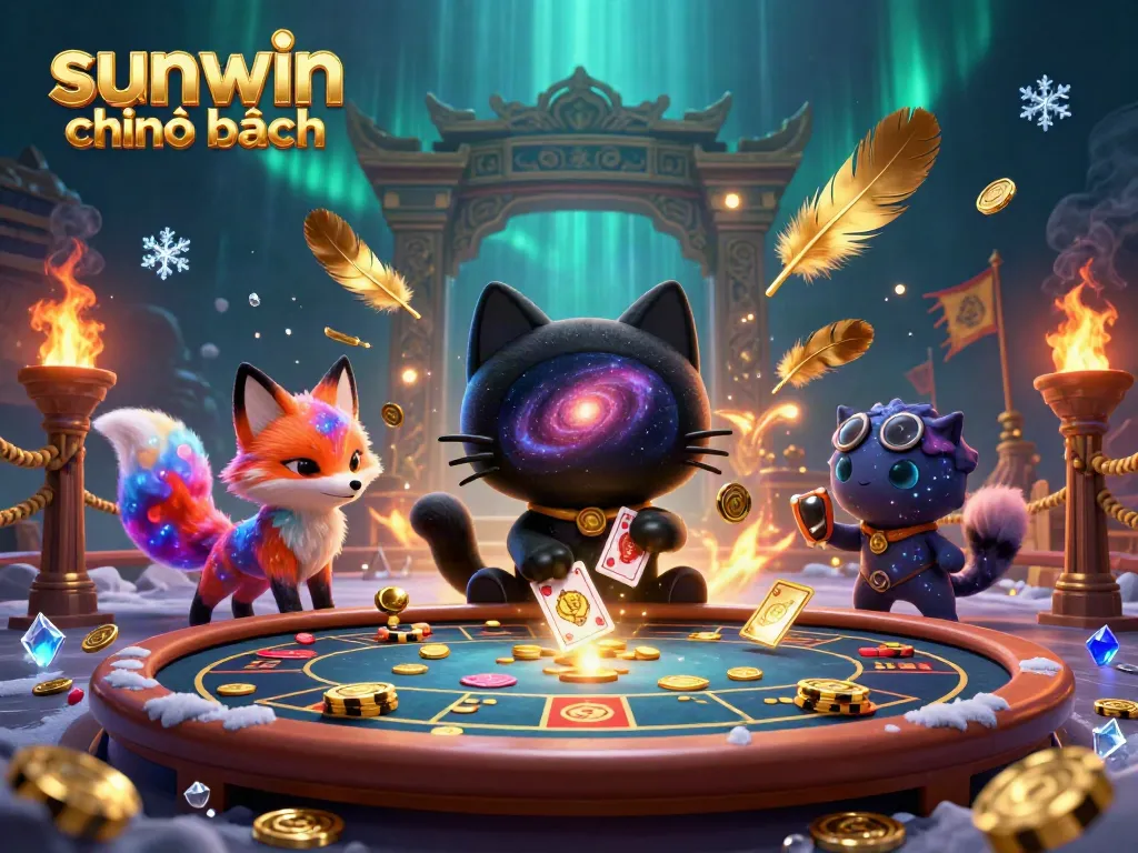 Engage with the universe of sunwin chính hãng, where a cosmic cat leads the gaming experience.