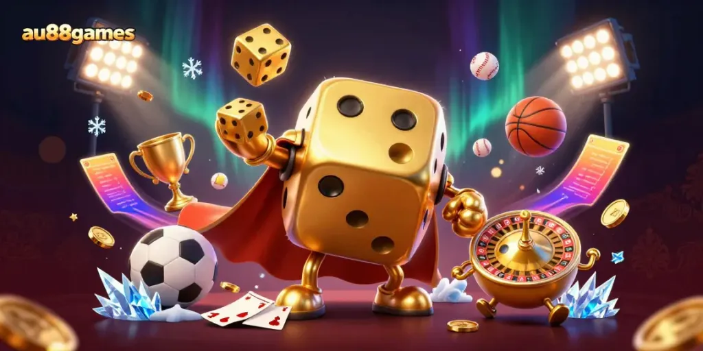Engage in thrilling gaming experiences with au88games, featuring extravagant 3D characters and dynamic casino elements.