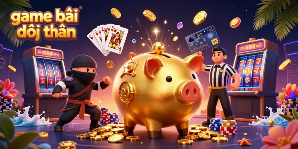 Engage with game bài đổi thưởng by exploring a vibrant casino scene.