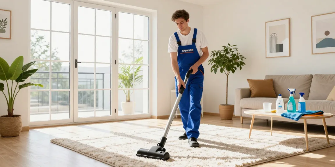 Professional wohnungsreinigung solothurn service in a bright, tidy living room showcasing expert cleaning techniques.