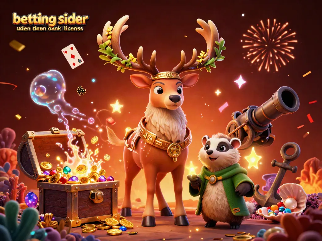 Engage with betting sider uden dansk licens through a magical 3D scene showcasing excitement and luxury