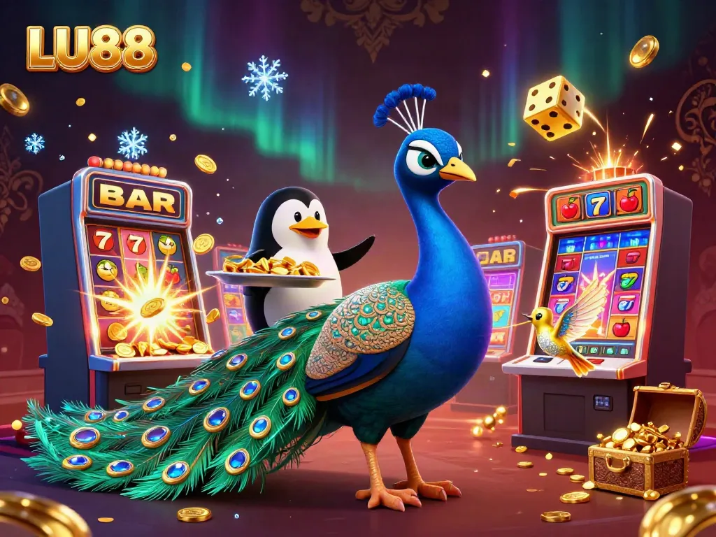 Spin the reels at LU88 casino with dazzling 3D characters and vibrant game elements.