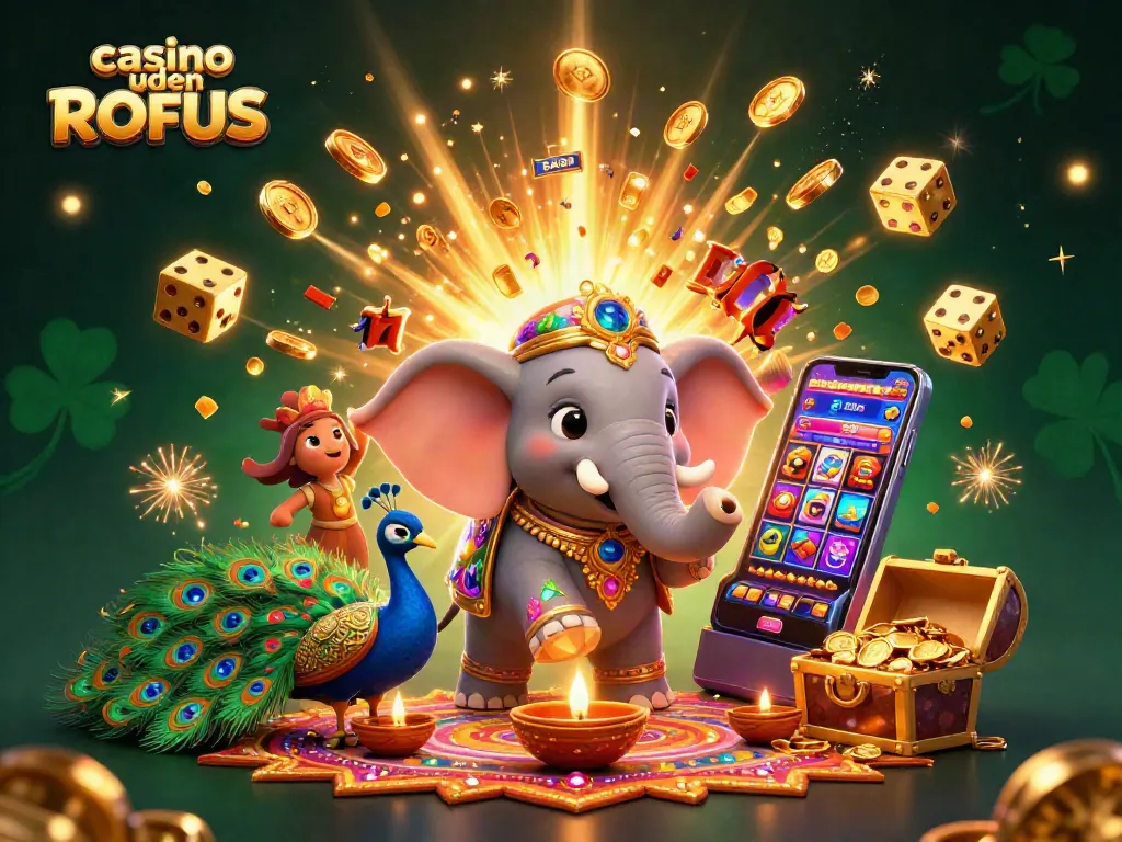 Celebrate winnings at casino uden ROFUS with colorful 3D characters and dynamic game elements