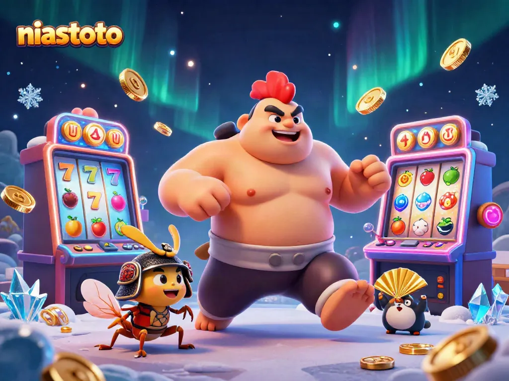 Mengguncang keberuntungan dengan niastoto, ayam sumo, dan serangga samurai di mesin slot