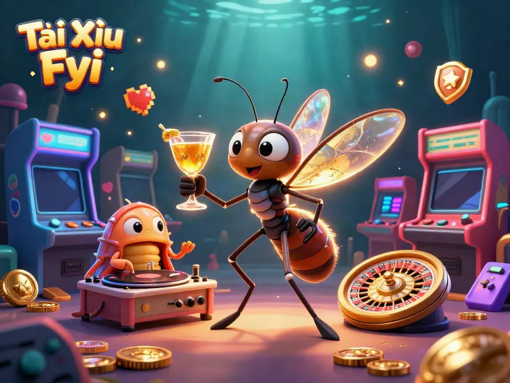 Experience the thrilling world of Tài Xỉu Fyi with vibrant characters and dynamic gaming elements.