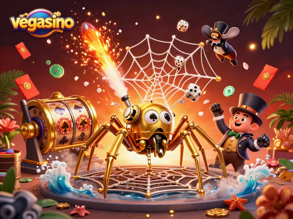 Engage in exciting gameplay with vegasino, featuring intricate steampunk designs and dynamic casino elements.