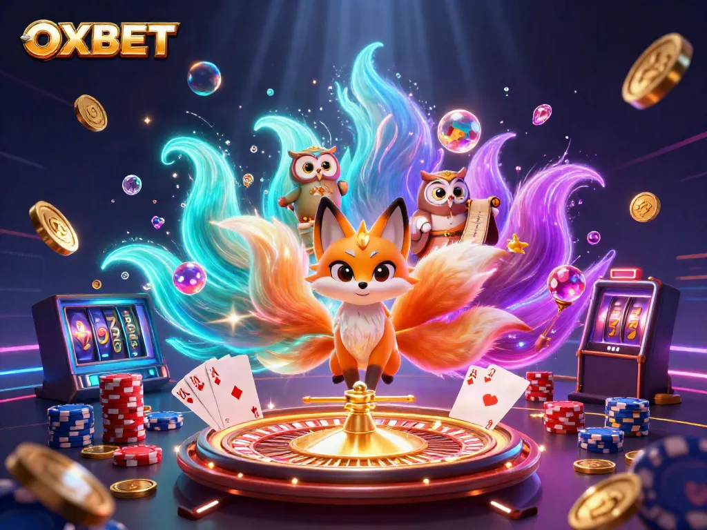 Experience exciting gameplay with OXBET featuring vibrant characters and dynamic casino elements.