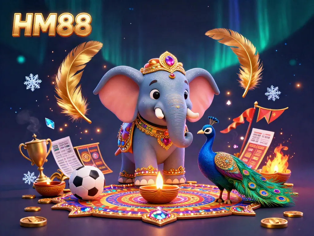 Experience the thrill of sports betting at HM88 with vibrant visuals and dynamic characters.