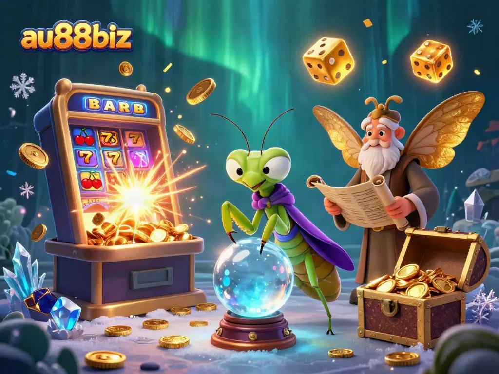 Spin the reels and reveal winning adventures with au88biz, an exciting casino scene with vibrant characters and rewards.