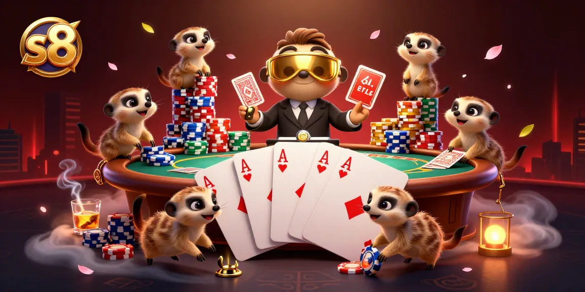 Betting with s8: Meerkats running a vibrant animated casino operation