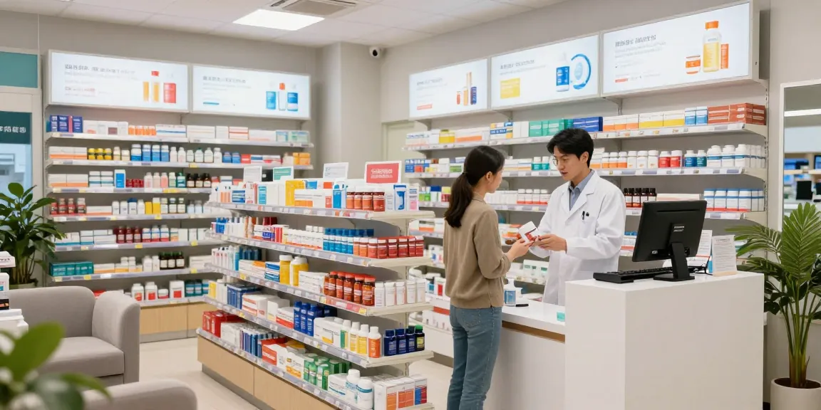 Interaktive Beratung im Selliza Pharma Shop mit Gesundheitserzeugnissen.