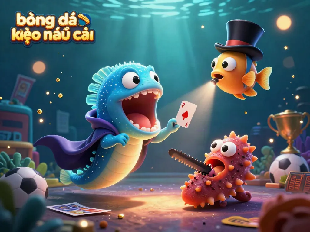 Enhance your gaming with bóng đá kèo nhà cái as a bioluminescent eel performs betting tricks in vibrant underwater magic.