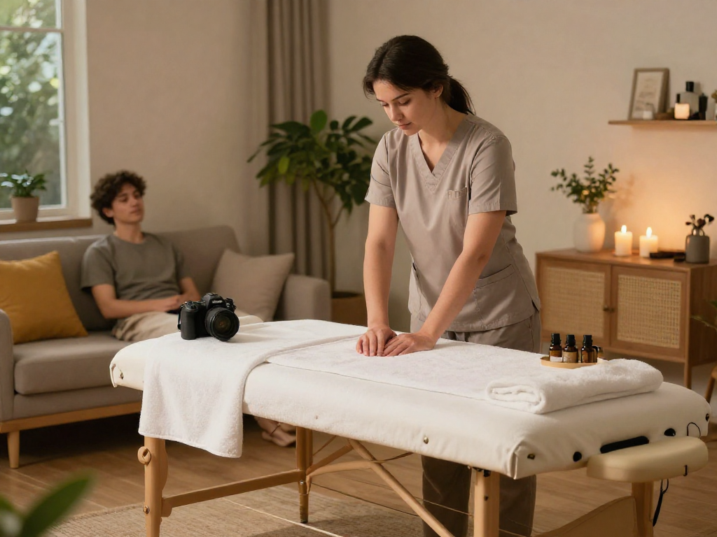 Experience premium 시흥출장마사지 in a tranquil home setting with professional service.