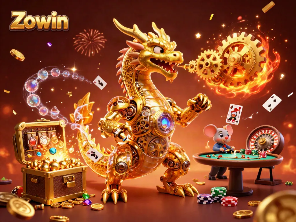 Zowin brings thrilling gaming experiences with an exciting jackpot-themed 3D casino scene.