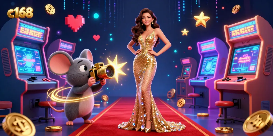 Experience thrilling action at c168's vibrant 3D gaming scene with exciting casino games.