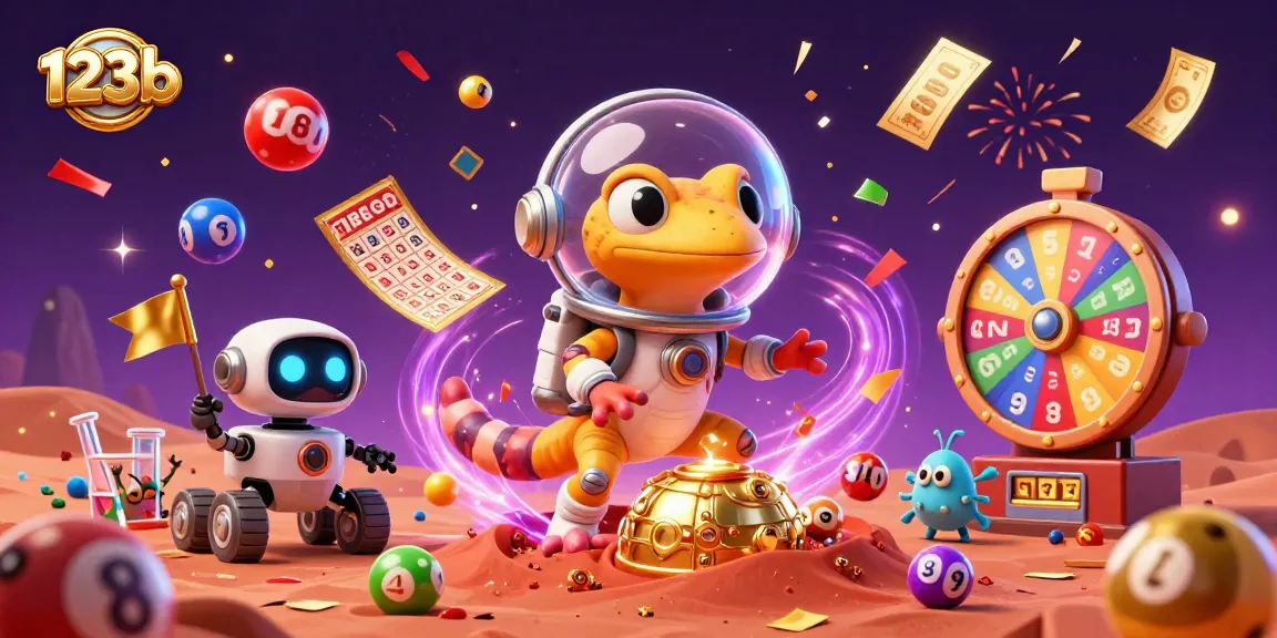 Join the excitement at 123b with a Martian gecko discovering a golden casino!