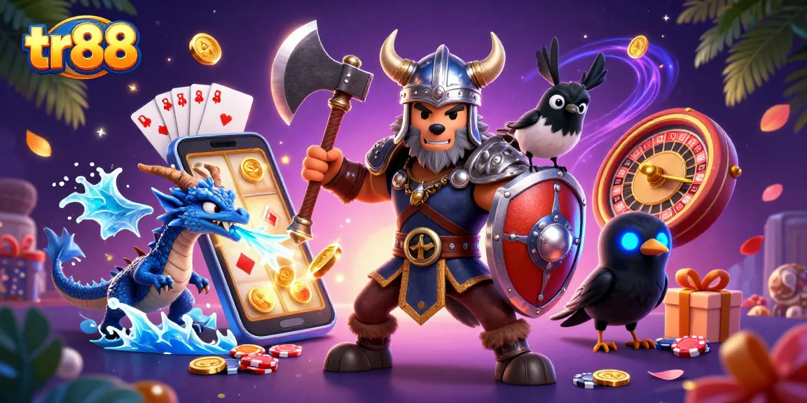 Experience thrilling gameplay with tr88's vibrant 3D casino elements and dynamic gaming action.