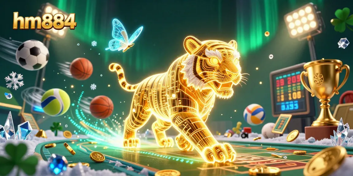 Experience thrilling gameplay with hm884 in a vibrant digital casino full of sports bet excitement.