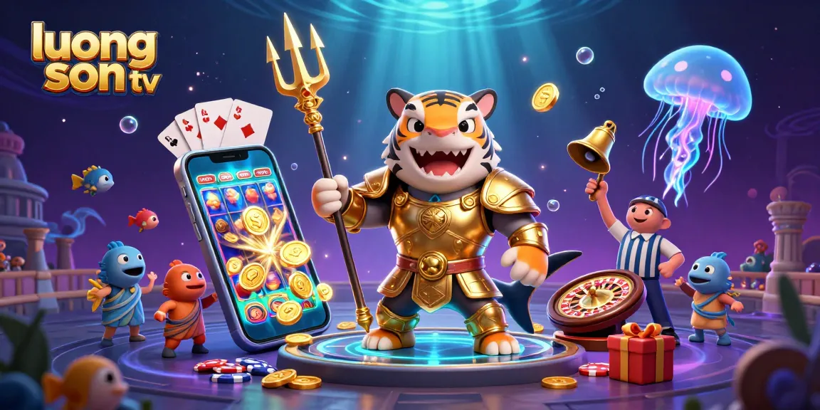 Experience thrilling wins with luong son tv's immersive gaming atmosphere in a vibrant underwater scene.