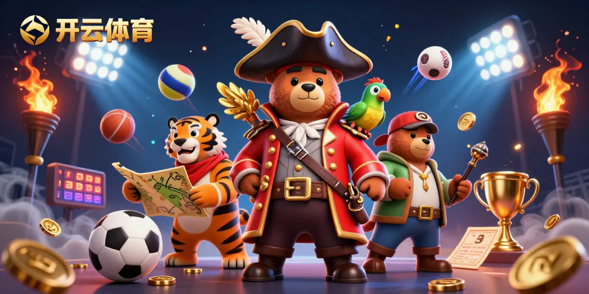 Experience the excitement of 开云体育 with a vibrant scene depicting a playful gambling atmosphere featuring dynamic sports elements.