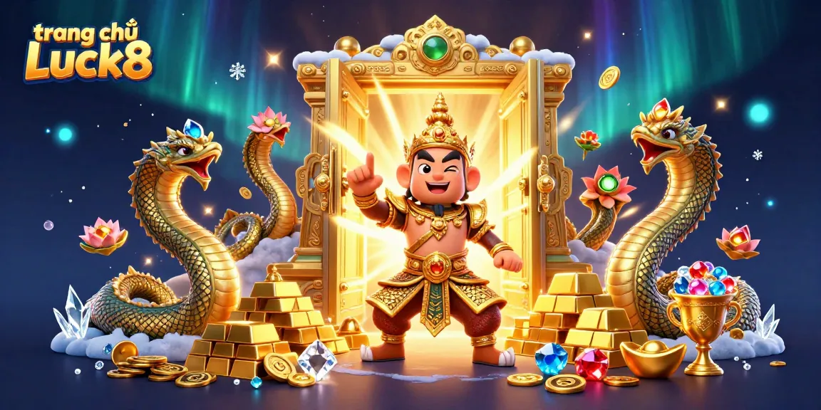 Experience the vibrant gameplay on trang chủ Luck8 with captivating illustrations of exciting casino elements.
